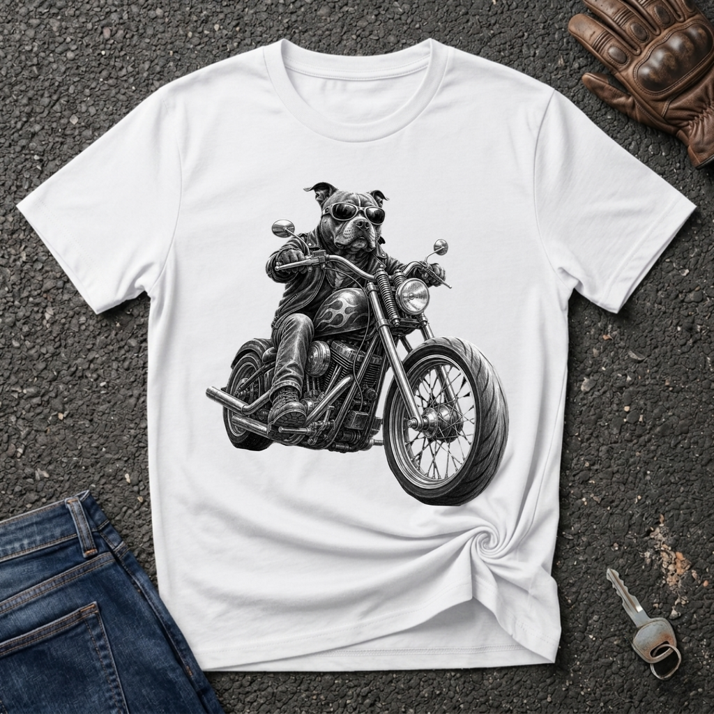 Pitbull Biker T-shirt